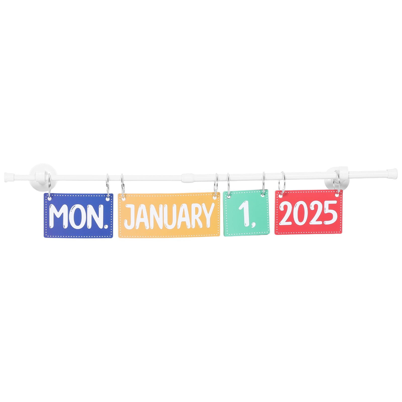 jojofuny 1 Satz Kalender-Pinnwand für das Klassenzimmer – Manueller monatlicher akademischer Schul-Flip-Kalender mit Datumskarten – Interaktiver Zeitplan-Organizer, Vorschul- und Heimschulbedarf