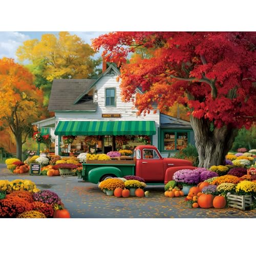 300 Piece Puzzle for Adult,Autumn Flower Shop Jigsaw Puzzle for Kids Senior