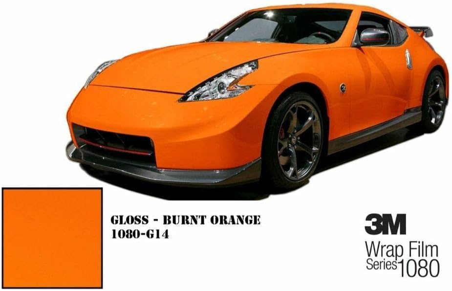 3M 2080 G14 Gloss Burnt Orange 5ft x 2ft (10 Sq/ft) Car Wrap Vinyl Film