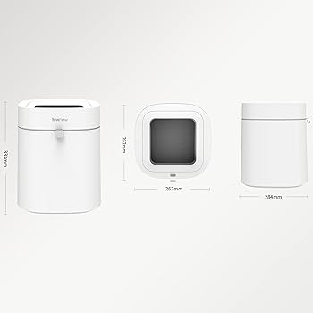 ごみ箱 townew SMART TRASH CAN T Air Lite TOWNEW 4.4 Gal. White Air Lite Smart Trash Can TAIRL - The