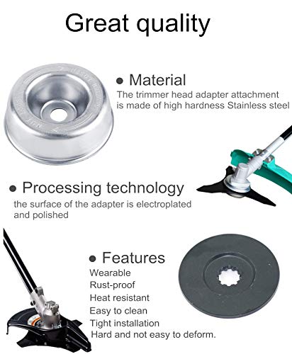 GS Alderaul Brush Blade Adapter Kit, Trimmer Blade Adapter Kit, Complete Gardening Machine Brush Cutter Blade Adapter Attachment Maintenance Washer Kit for String Trimmers, Weed Eater. (6Pcs) - Thumbnail 2