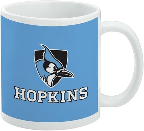 Vista 421 de Taza de cerámica con el logotipo principal de la Universidad de St. John, taza de regalo novedosa para café, té y bebidas calientes, 11oz, blanca