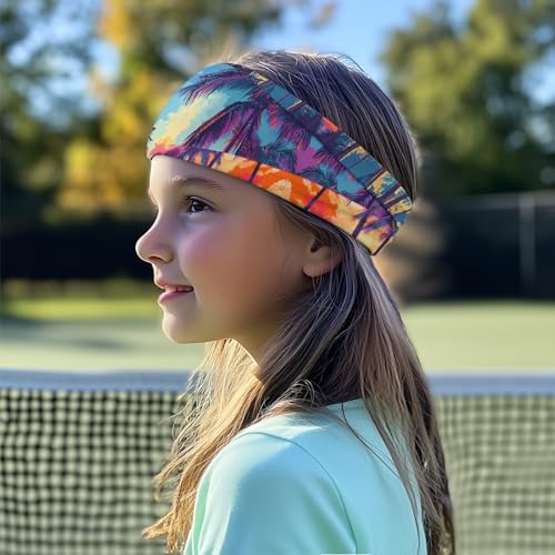 Kids Athletic Sweatbands Boys Non Slip Headbands for Children3