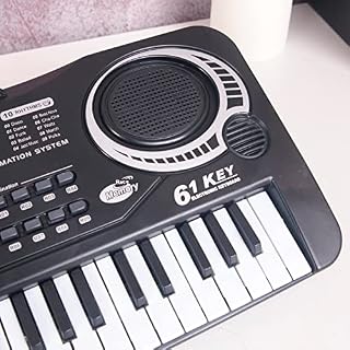 clavier électronique,HUIOP 61 touches noir numérique musique clavier électronique clavier conseil piano électrique enfants cadeau instrument de musique,Black Electronic Keyboard,clavier électronique - Les Beatles, Paul McCartney, John Lennon, RIngo Starr, George Harrison clavier électronique,HUIOP 61 touches noir numérique musique clavier électronique clavier conseil piano électrique enfants cadeau instrument de musique,Black Electronic Keyboard,clavier électronique – Image 4