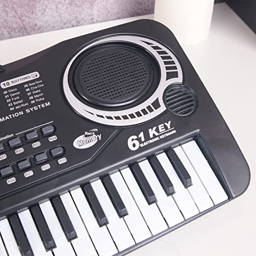 clavier électronique,HUIOP 61 touches noir numérique musique clavier électronique clavier conseil piano électrique enfants cadeau instrument de musique,Black Electronic Keyboard,clavier électronique - Les Beatles, Paul McCartney, John Lennon, RIngo Starr, George Harrison clavier électronique,HUIOP 61 touches noir numérique musique clavier électronique clavier conseil piano électrique enfants cadeau instrument de musique,Black Electronic Keyboard,clavier électronique – Image 5