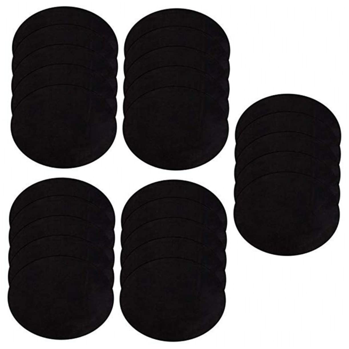 TEHAUX 75stücke Schwarze Wildlederstoff Patches Selbstklebende Bügelpatches Für Kleidung Zum Reparieren Und Dekorieren Von Pullovern Jeans Und Jacken Für -projekte
