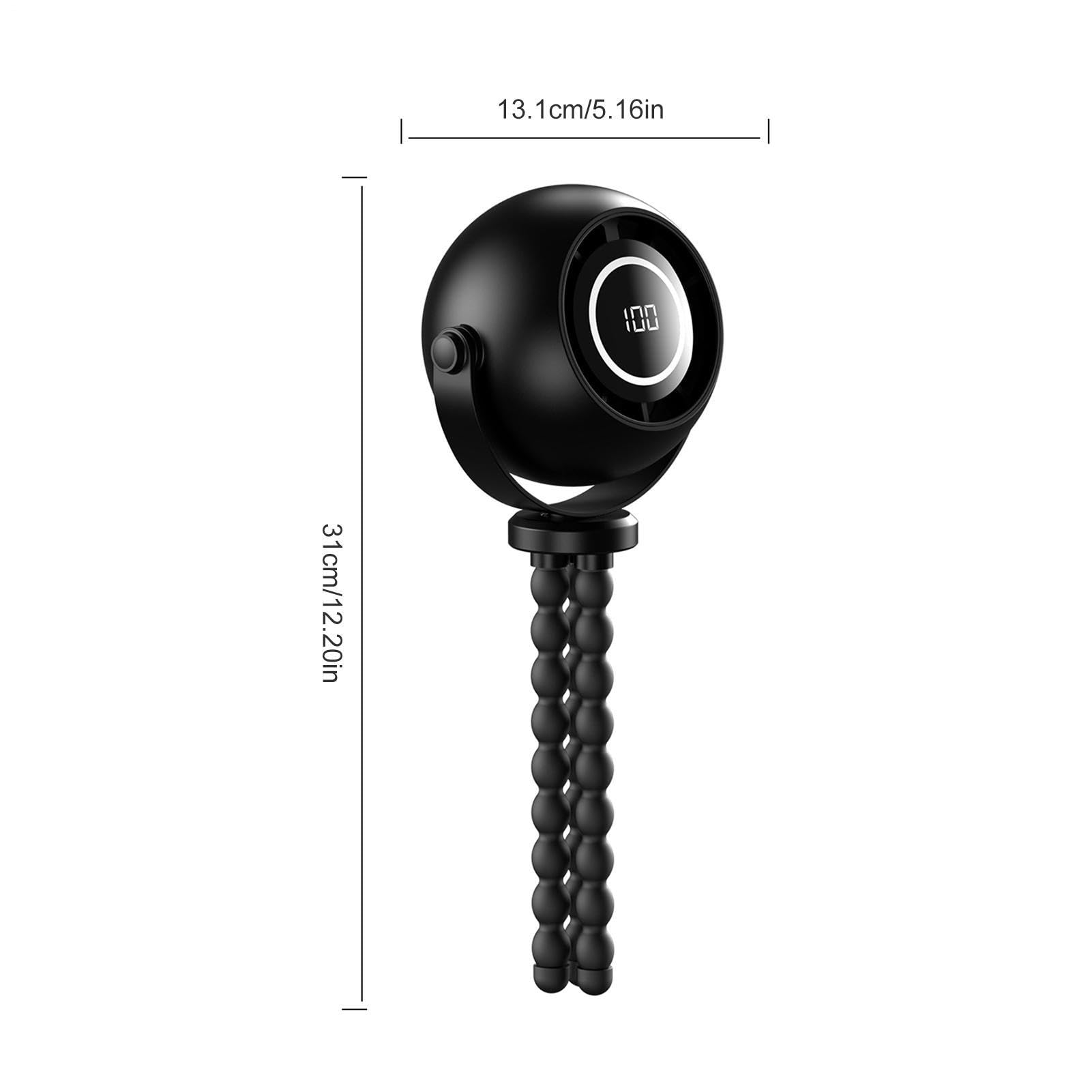 Generico Ventilatore da passeggino Raffreddamento Silenzioso con Notturne | Ventilatore portatile piccoli per passeggino per Seggiolino Auto Lettino Tapis Roulant Camera Casa Viaggio Spiaggia