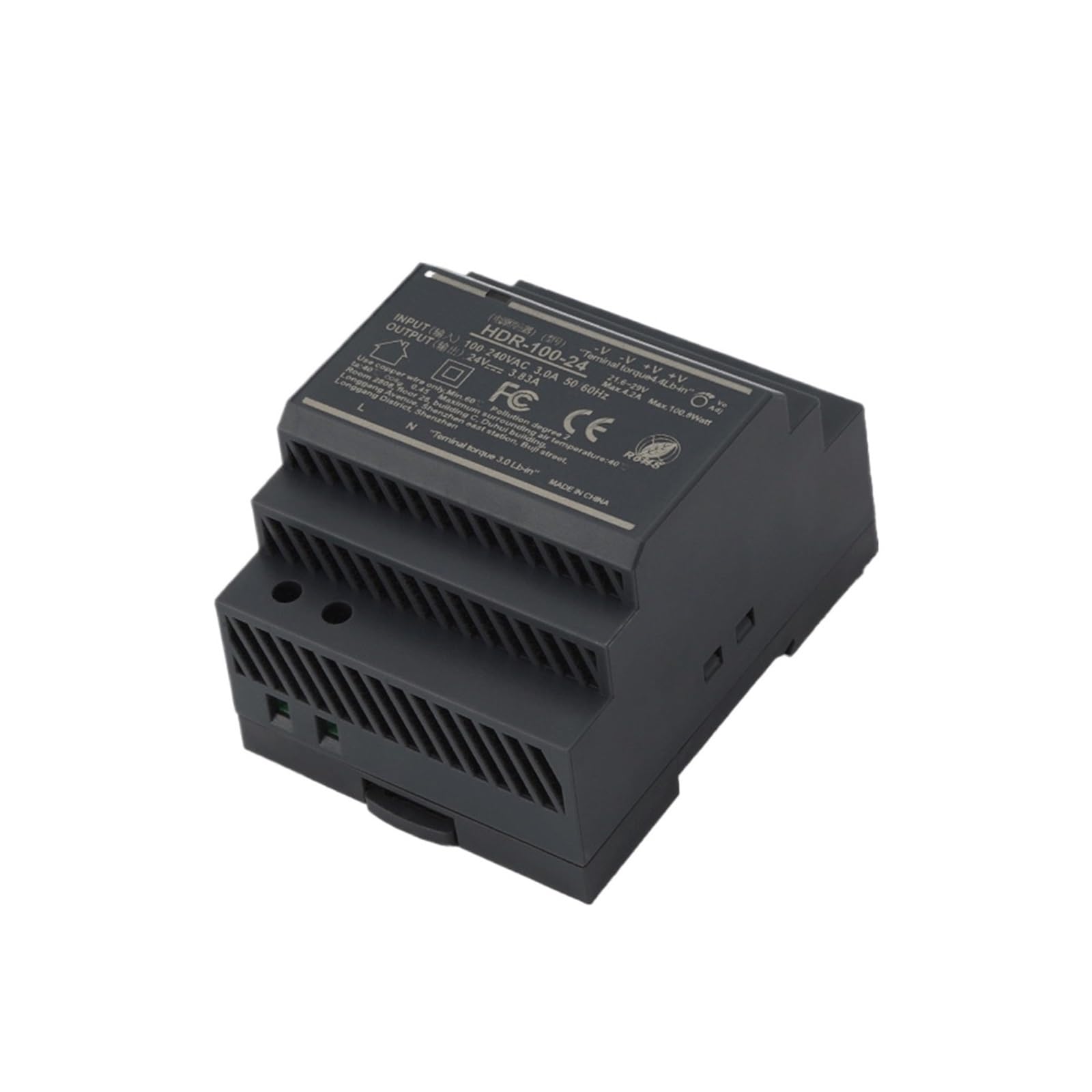 BRODEFUP Switching Power Supply HDR 15W 30W 60W 100W 150W AC to DC 5V 12V 24V Single Output Transformer(12V,15W)