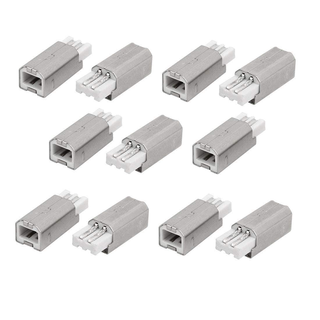 XYWHPGV 11 Pcs USB B Type Jack Male Socket Printer Scanner Adapter Connector(63f52 390c6 04667 c21a7 1ed84 a565a