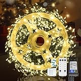 Dailyart Fairy Lights Plug in, 1000 Led Fairy Lights with Remote 75Ft Warm Light with Timer Long Twinkle Light Waterproof String Light for Bedroom Outdoor Indoor Decorative,Green Wire