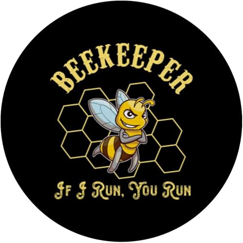 Miniatura 3 de Funny If I Run You Run Humorous Beekeeper Sayings Jokes PopSockets Standard PopGrip