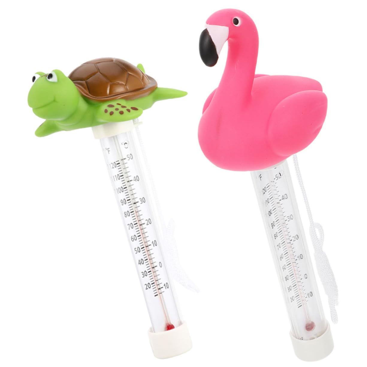 Toddmomy 5 Sätze Schwimmendes Poolthermometer Temperaturanzeige Für Wasser in Pool Aquarium Und Badewanne Mit Strapazierfähigem Material Und Schnur Zur Sicheren Anwendung 2 Stück * 5