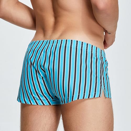 Men's Casual Stripe Boxer Shorts Sleepwear Underwear Arrow Panties Men Pajamas Sleep Bottoms2