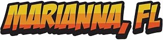 Marianna Florida Comic Style Vinyl Sticker – Souvenir Travel Decor (6-Inches Wide)