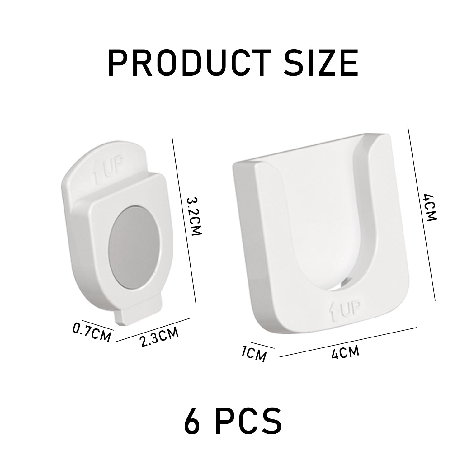 Supporto Magnetico Per Telecomando - 6 Pezzi Bianchi - Adesivo Per Parete O Mobili - Pratico E Universale - Foto 3