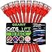 GearIt 10 Pack, Cat 6 Ethernet Cable Cat6 Snagless Patch 1 Foot - Computer LAN Network Cord, Red - Compatible with 10 Port Switch POE 10port Gigabit
