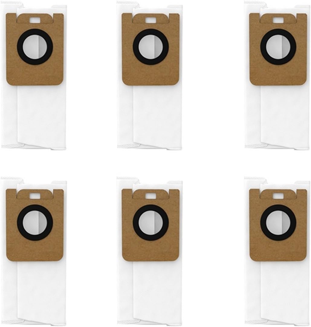 KAFTKO Vacuum Cleaner Leak-Proof Special Large Capacity dust Bag Replacement, 4L Garbage Bag. Compatible for Dreame Bot Z10 Pro L10 Plus (Color : 6PCS)