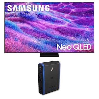 Samsung QN75QN80FAFXZA 75 Inch Neo QLED QN80F Series Supreme UHD 4K TV with an Austere 5S-PS4-US1 4-Outlet Power (2025)