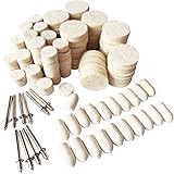 Wool Felt Polishing Buffing Wheel Pad Set for Shank Rotary Mandrel Kit Accessories Tools for Dremel