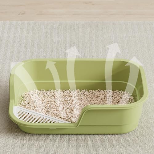 Caja de arena para gato extra grande con lados altos y entrada baja miniatura 4