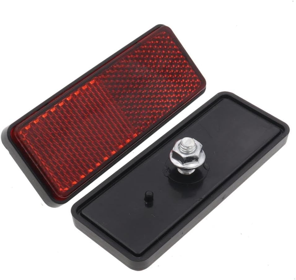 2Pcs DOT A21 Rear Light Reflector Universal Fit For Motorcycle Pit Dirt Bike Scooter ATV Aftermarket Replacement