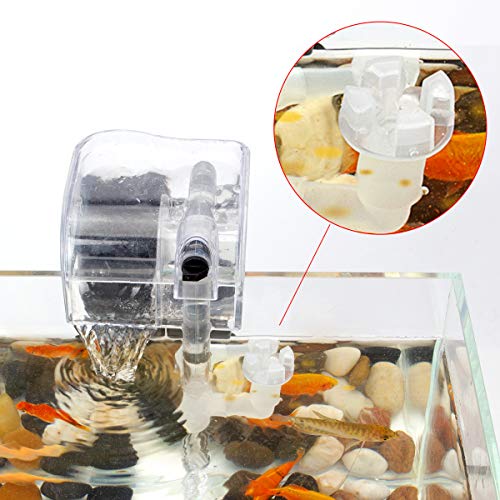 Image of Kintons Transparent Aquarium Hang on Filter with Surface Skimmer 50% Energy Saving Green Series