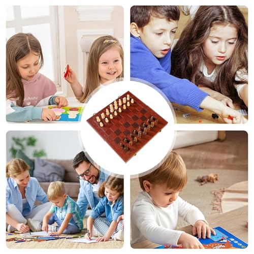 Jeu d'échecs portable avec échiquier pliant anti-perte pour jouer partout sans contrainte - 4