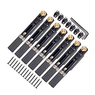 [ALL-INCLUSIVE REPLACEMENT SET] This package contains 7 headless guitar bridges along with screws and wrenches, you have all necessary components at your fingertips. [EASY TO USE DESIGN] Engineered for straightforward application, these bridges promi...