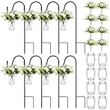 Thiccywoov 8 Sets Wedding Aisle Decoration Include 16 oz Rose Daisy Hanging...