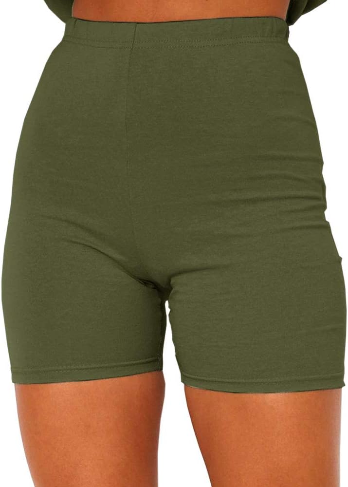 Cicy Bell Women's Biker Shorts High Waist Athletic Workout Yoga Shorts Stretch Short Leggings