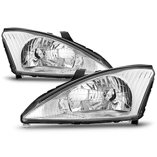 ACANII - For 2000-2004 Ford Focus Headlamps Headlights Replacement 00 01 02 03 04 Driver + Passenger Side