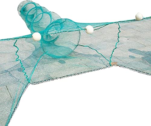 SOIMISS Fischreuse Faltbar - Mit Köderbeutel - 25x25x40cm Für Garnelen & Kleine Fische