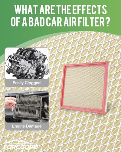 Image of 2-Pack CA7440 Engine Air Filter Fits for Infiniti QX56 2004-2010, Jeep Grand Cherokee 1993-2004, Grand Wagoneer 1993, Armada 2005-2015, Pathfinder 2005-2012 Air Filter Car Accessories