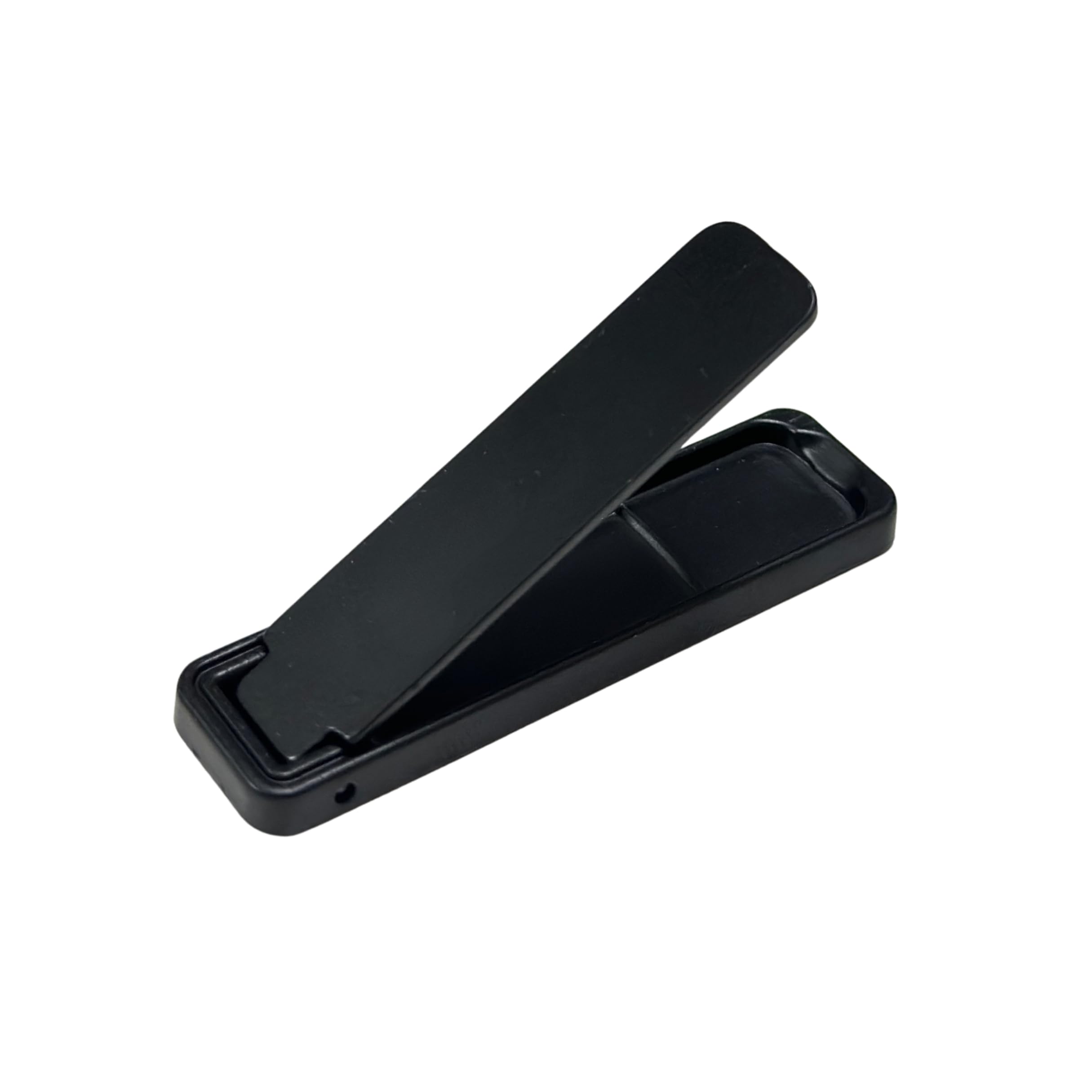FLASHFOX Phone Kickstand - Invisible Ultra-Thin Metal Cell Phone Stand for Desk Universal Compatible with iPhone, Samsung, & All Smartphones (Black) (New 2k26)