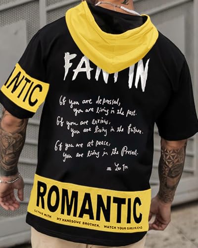 Image of Noble Monk Men's Round Neck Half Sleeve Oversized Printed Tshirt