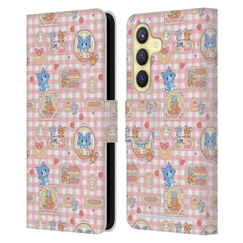 Coque cuir Samsung Galaxy S24 Tom and Jerry idéale pour voyager