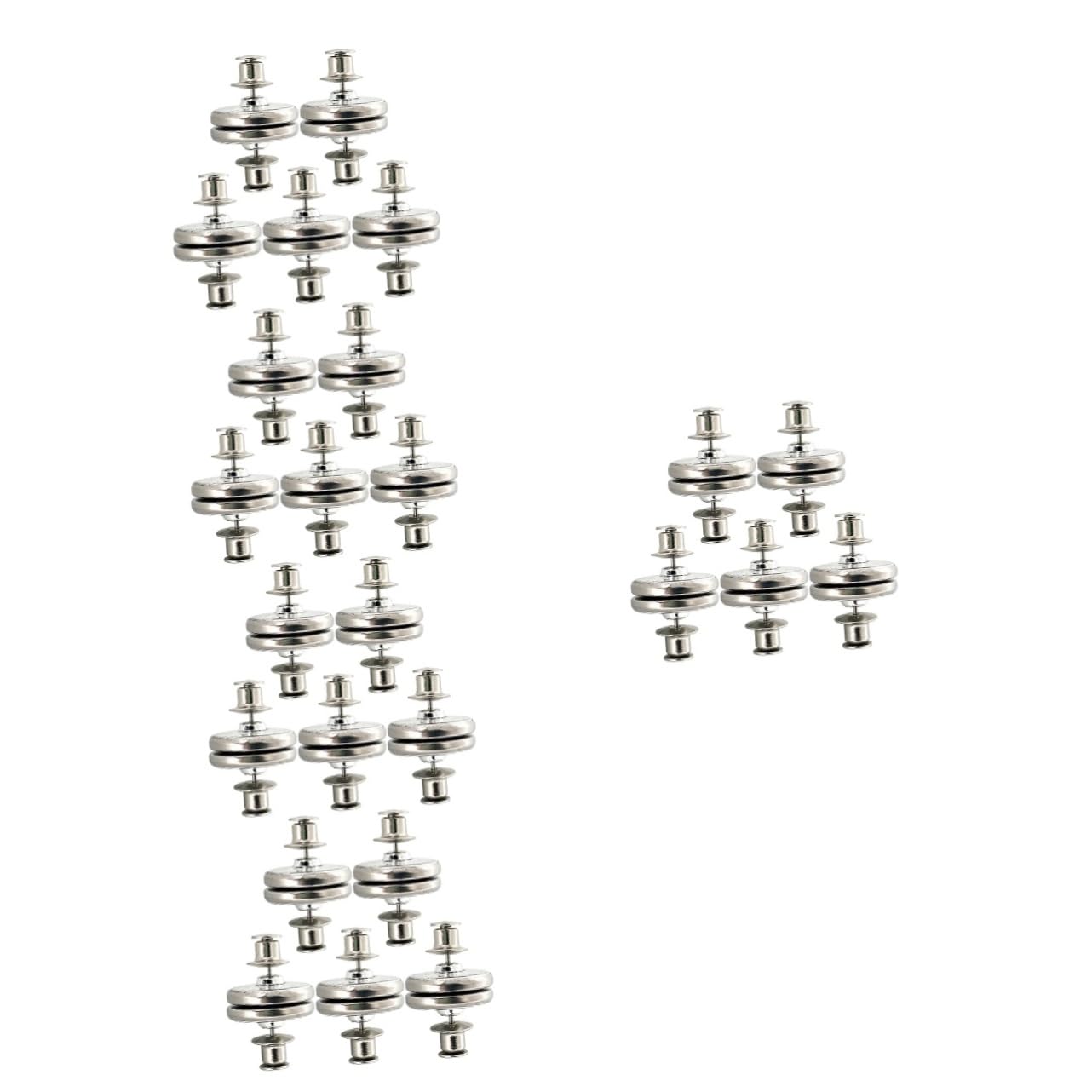 STOBAZA 25paires Boutons De Rideaux Magnétiques Décoratifs Système De Maintien Pratique sans Outils Fixation Facile Et pour Rideaux