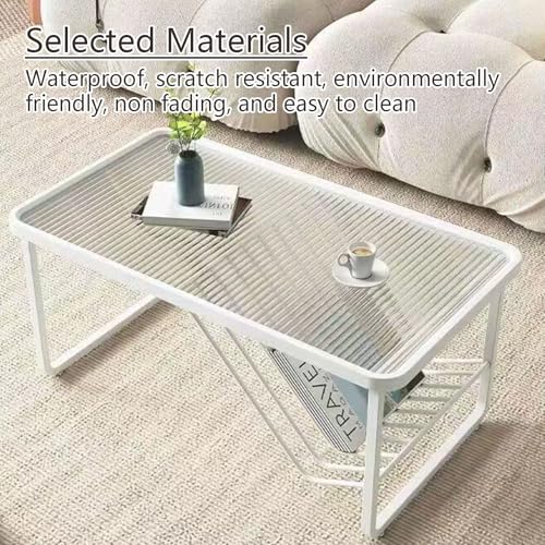 Table basse en verre meuble de salon moderne et table d'appoint