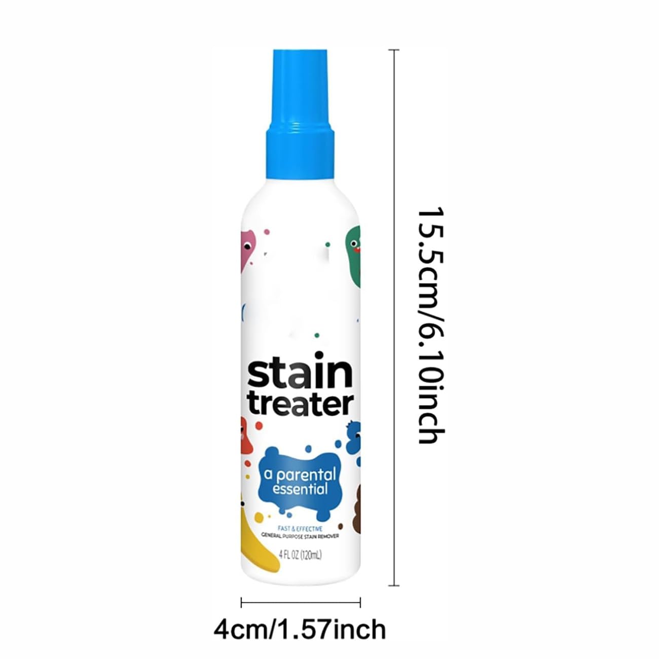 Stain Treatment Spray,Stain Remover Clothing,120 ml Stain Remover Clothes,Dirty Eater Cleaner,Portable Messy Eater Spots Cleaner,Quickly Remove Stubborn Stains from Baby Clothes (1)