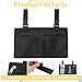 Black Wheelchairs Armrest Storage Pouch Wheelchair Side Bag Wheelchair Pouch Side Pocket Walking Suspension Bag for Walker Rollator Mobility Scooter Wheelchairs Accessories