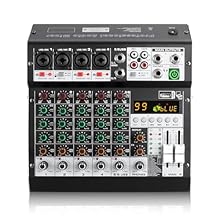 Studio-Quality Sound: Featuring a studio-grade DSP chip and 24-bit high-resolution processing with 99 digital reverb effects, this audio mixer delivers rich, pristine audio for live performances or home recordings—ideal for audiophiles. Wireless Conn...