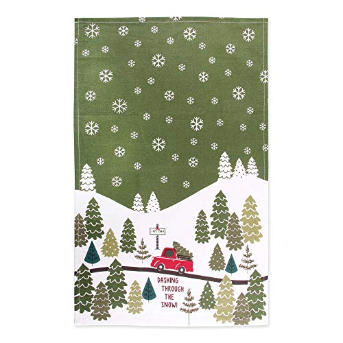 DII Holiday Kitchen Towel Set, Christmas Tea Towels for Baking Cooking & Entertaining 18x28, Tree Farm, 2 Piece - Image 3