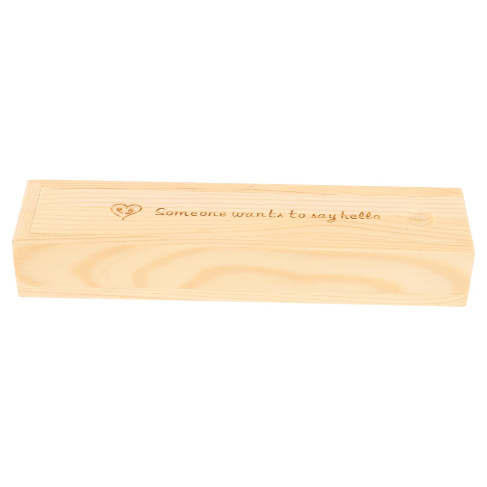 Garneck Lidded Pregnancy Test Case Wooden Pregnancy Test Keepsake Box for Parents Delicate Organizer for Cherished Memories for and Special Moments