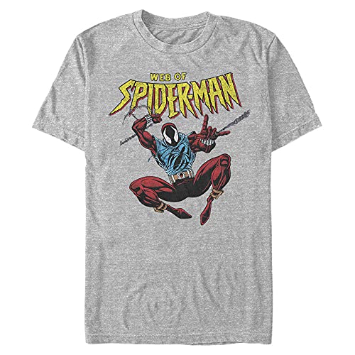 T-Shirt Spiderman Marvel XL Homme gris Athletic chiné vêtement de rechange