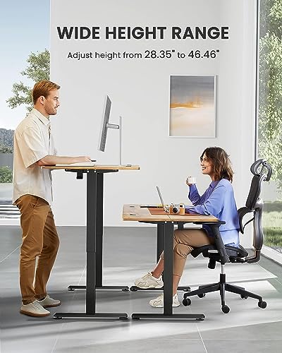 image for ErGear Height Adjustable Electric Standing Desk, 55 x 28 Inches Sit St