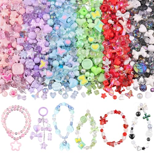 TINKRSTUFF Assorted Acrylic Beads for DIY Jewelry