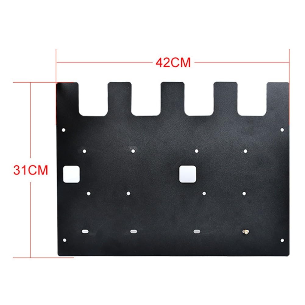 Whychstore Support mural en acier inoxydable pour 4 batteries et 3 chargeurs, compatible avec les outils Bosch