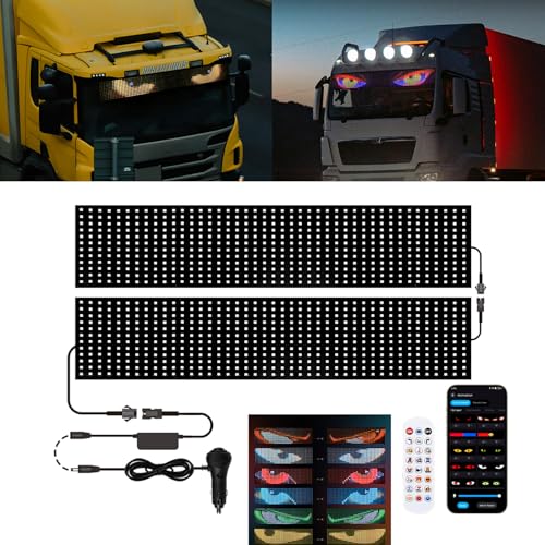 Devil Eyes Lot De 2 Phares Pour Pare-brise De Camion (192 X 176 Mm