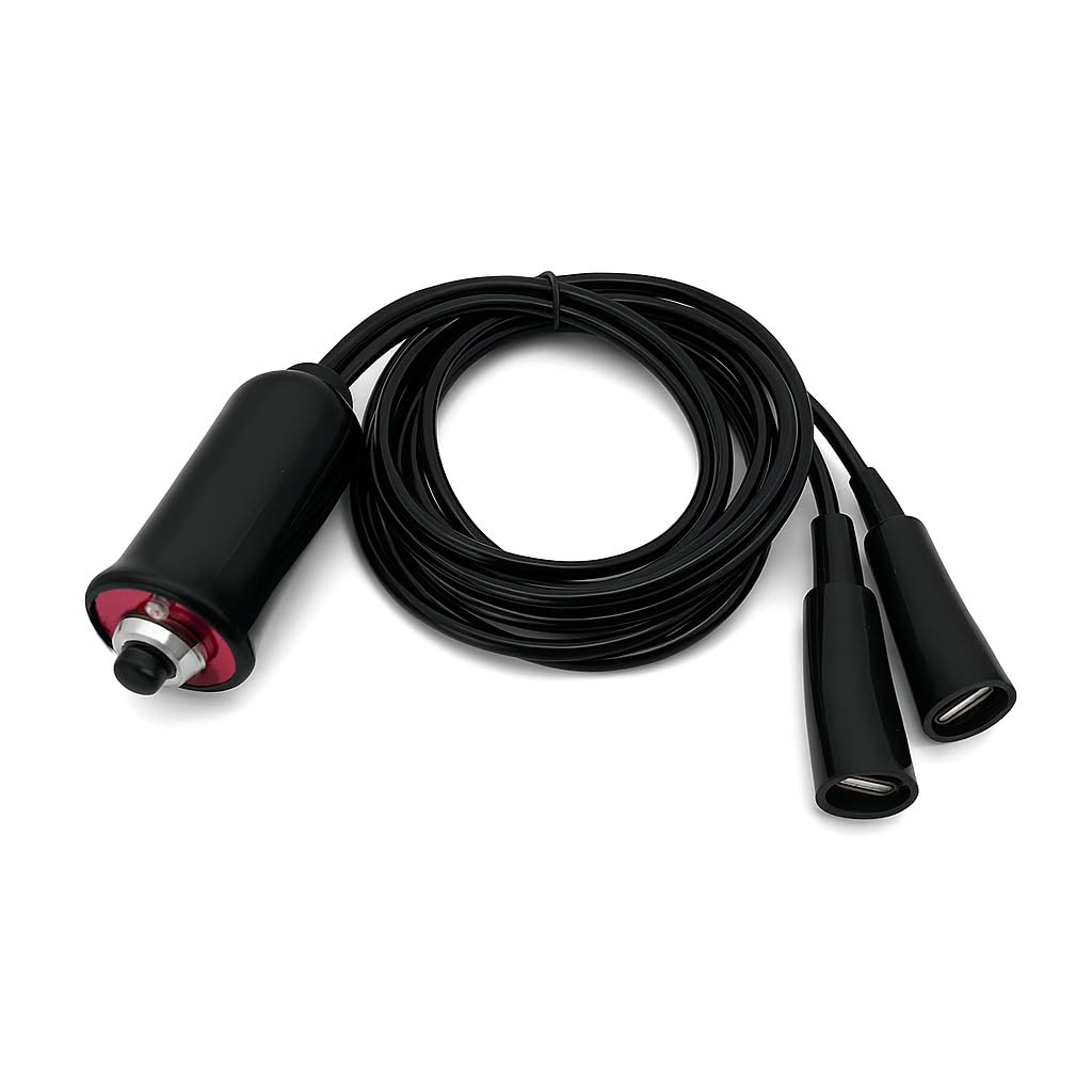 MGI SpeedWare Interruptor de arranque remoto resistente para coche y camión, arranque del motor con cables de 5 pies y clips de cocodrilo