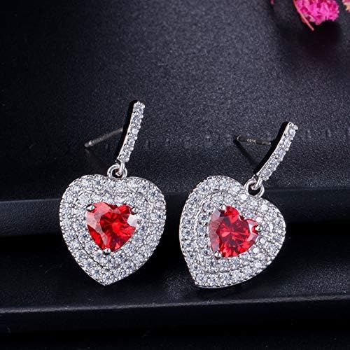 Micro Paved Cubic Zirconia Stones Dangle Drop Earrings 925 Jewelry